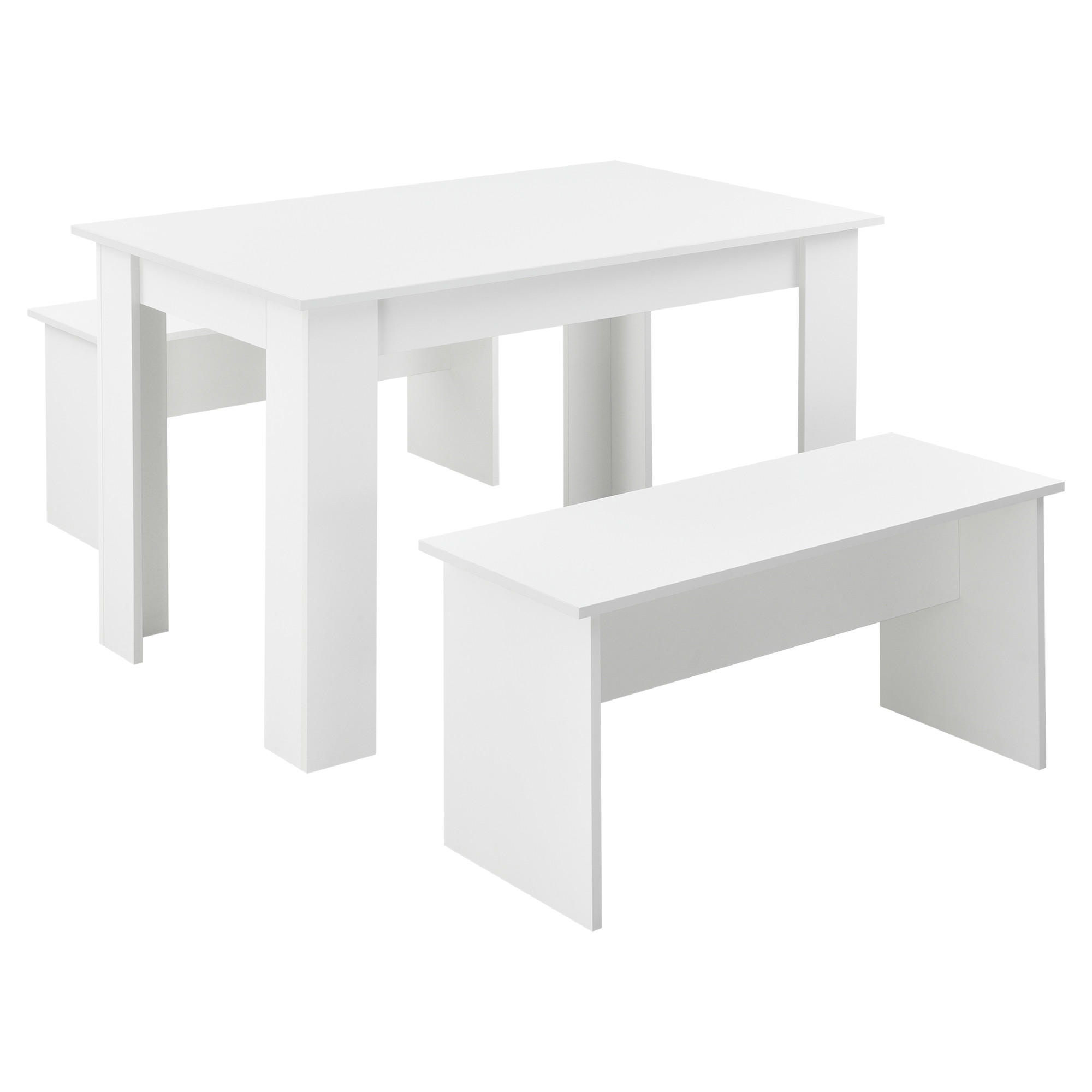 TISCHGRUPPE Hokksund - Weiß, Holzwerkstoff (110/73/70cm) - [en.casa]
