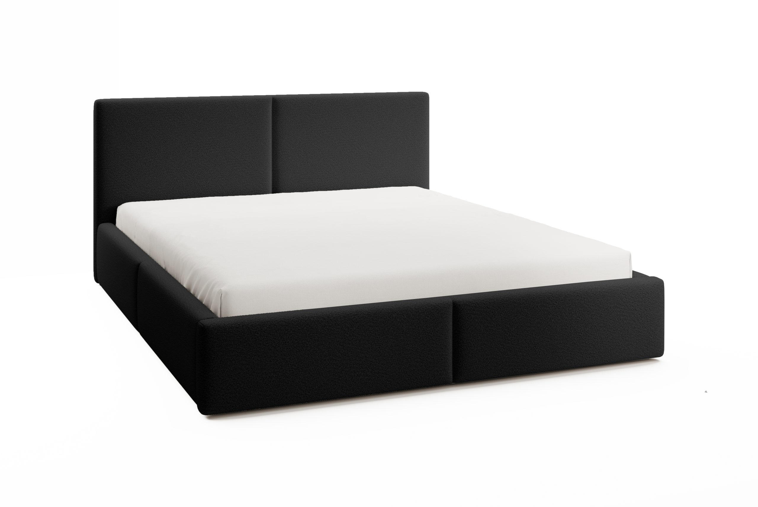 POLSTERBETT Toreira Slim 180x200 cm Schwarz - Schwarz, Holz/Textil (180/200cm) - Fedve