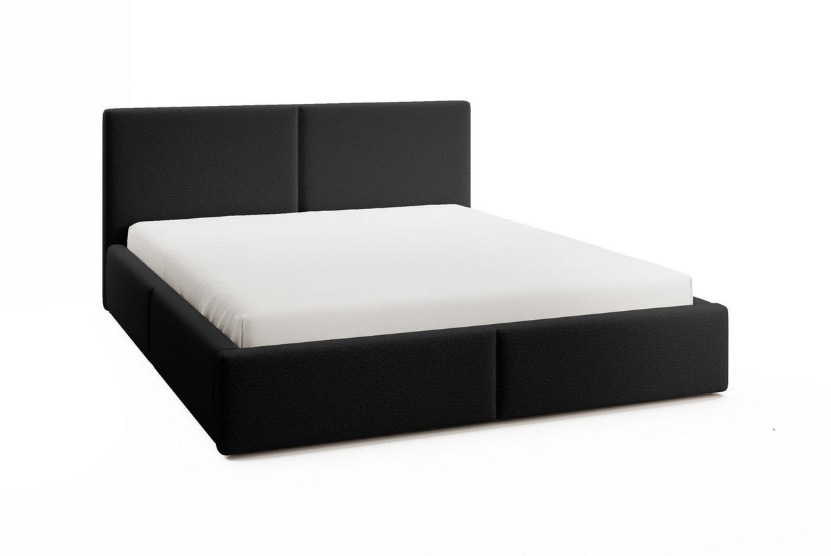 POLSTERBETT Toreira Slim 140x200 cm Schwarz - Schwarz, Holz/Textil (140/200cm) - Fedve