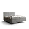 BOXBETT FLO mit Matratze H3 und Topper 160x200 Itaka 50 - Hellgrau, Holz/Textil (160/200cm) - Bedante