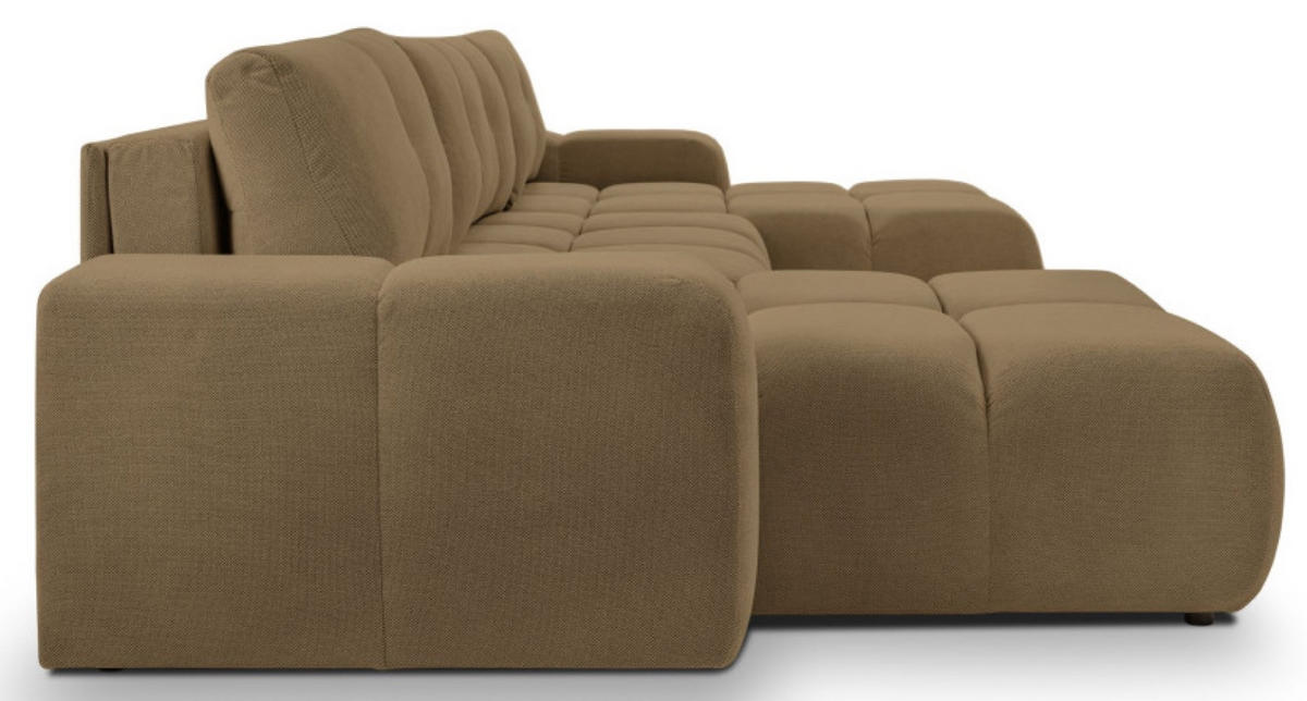 ECKSOFA Braun Curio 20 Mit Schlaffunktion - Braun, Textil (359/177cm) - Sepro Meble