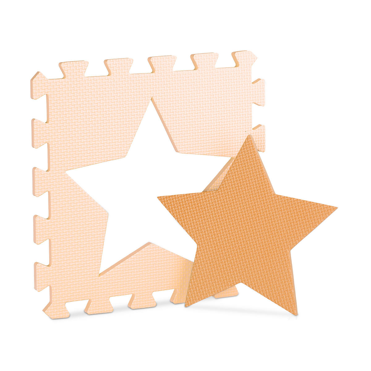 9XPUZZLEMATTE - Gelb/Beige, Kunststoff (32/32cm) - Relaxdays