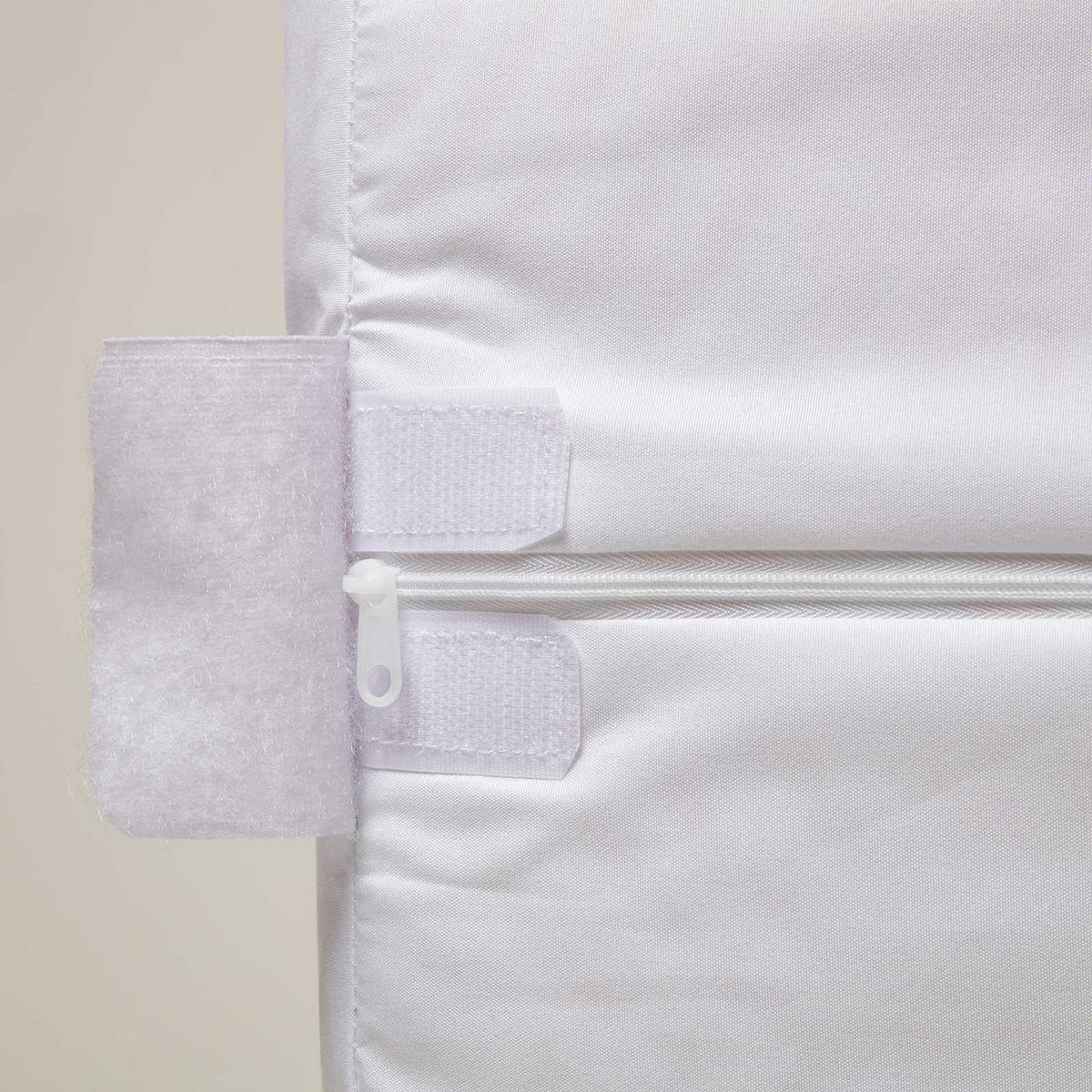 MATRATZENSCHONER wasserdicht extra hoch mit Reißverschluss 150/200 cm - Weiß, Textil - Homescapes