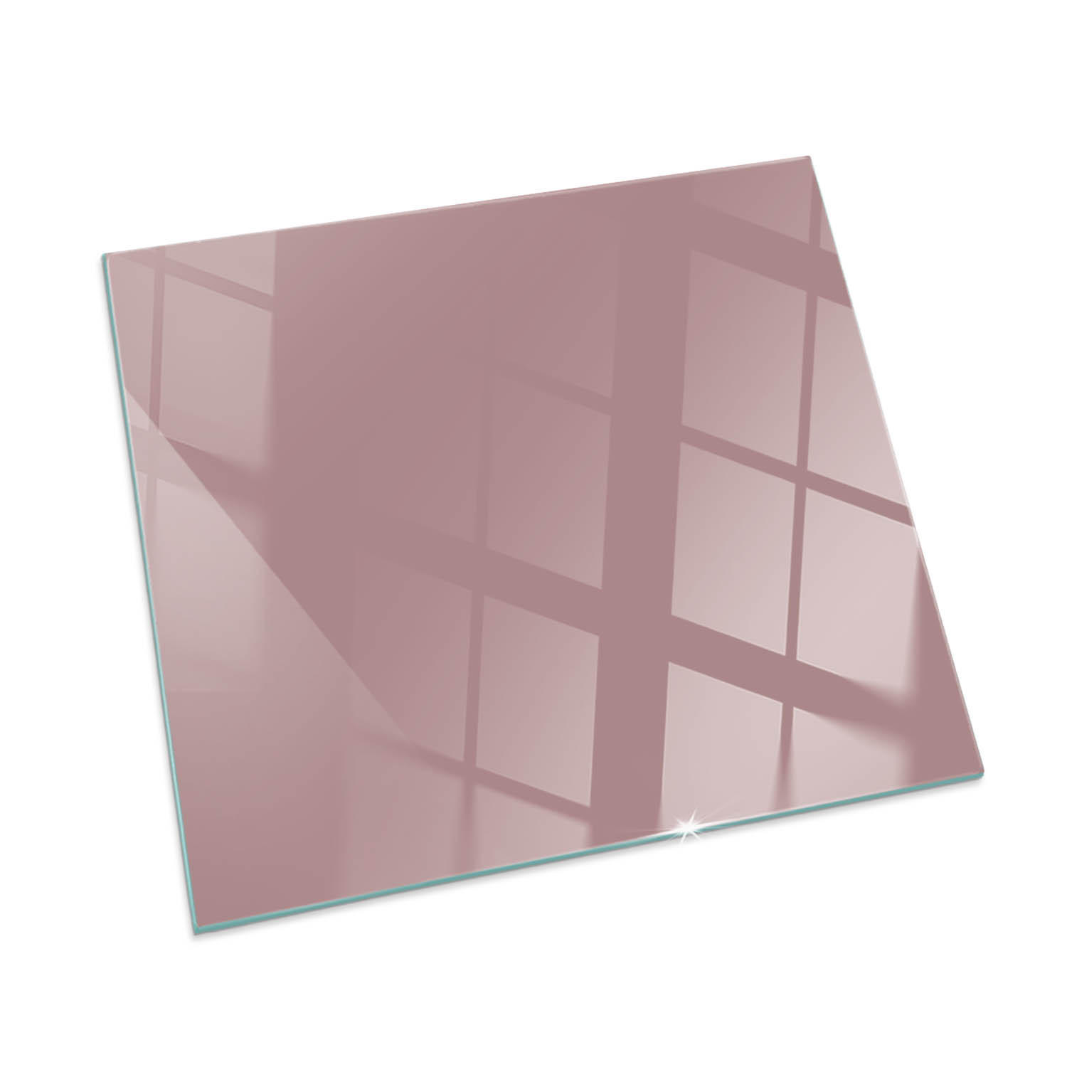 GLASPLATTE für Kamin 50 × 50 cm Rosa - Pink, Glas (50/50/0.4cm) - ArtPrintCave