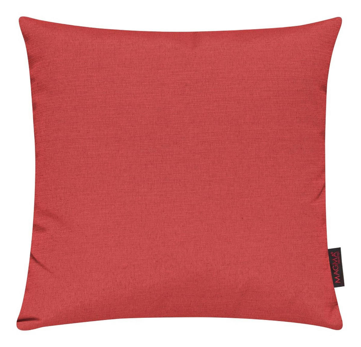 KISSENHÜLLE 2er Set Fino uni 50/50 cm - Koralle, Textil (50/50cm) - Magma Heimtexx