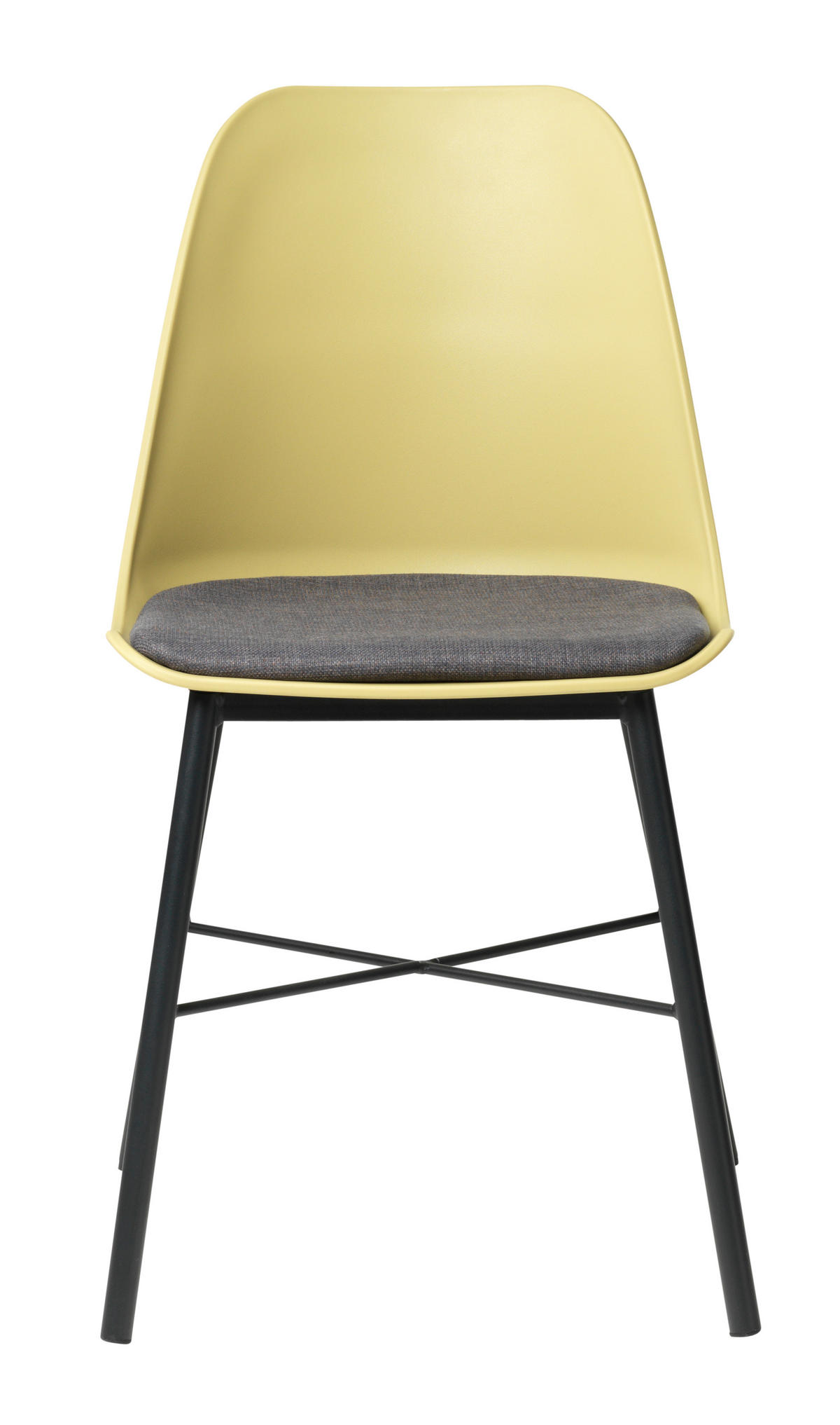 STUHL 2er-Set gelb und grau - Gelb, Holzwerkstoff (45/83/52cm) - ebuy24