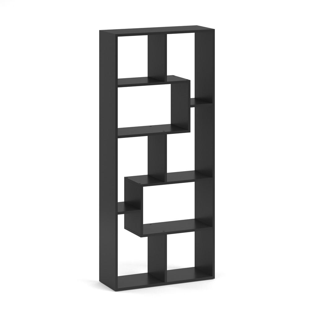 RAUMTEILER Noa Schwarz 160.6 x 67.2 cm - Schwarz, Holzwerkstoff (160.6/67.2/25cm) - Vicco