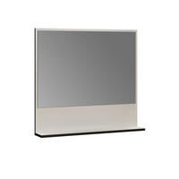 WANDSPIEGEL PureBliss Hellgrau - Hellgrau, Holzwerkstoff (80/74/14cm) - Trendteam