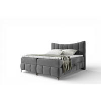 BOXBETT Charles Premi.. In Freya - Anthrazit, Holzwerkstoff/Textil (180/200cm) - Fun Möbel
