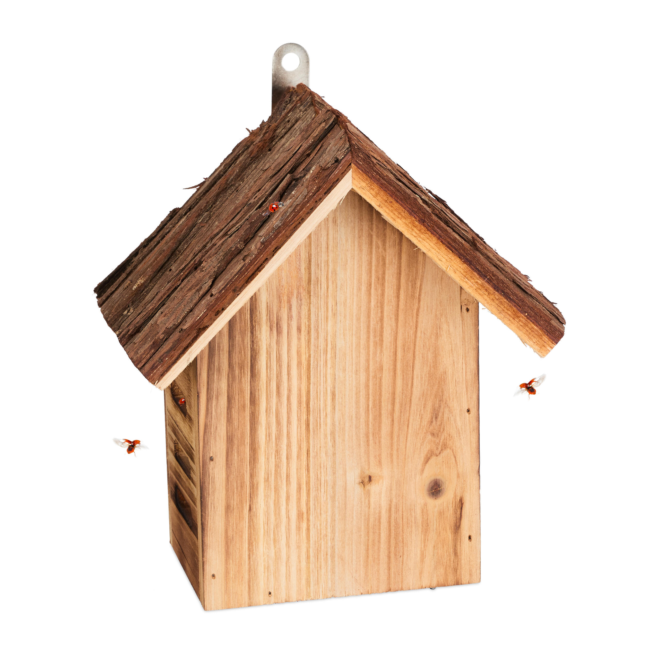 ADĂPOST Natur pentru buburuze din lemn de brad de agățat 23 cm