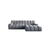 ECKSOFA CAMPILE mit modernem Design, Grau, Rechts, 297x180 cm - Grau, Holz/Textil (288/119cm) - DomoHome