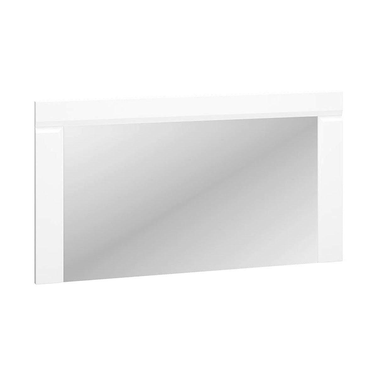 WANDSPIEGEL – 117 cm – Lahti – Weiß - Weiß, Glas (117/64/3cm) - hi-markt