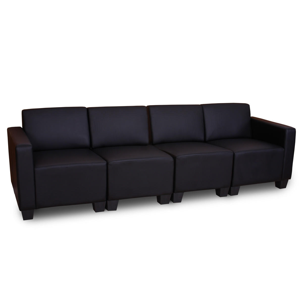 4-SITZER SOFA Schwarz - Schwarz, Textil (250/76/72cm) - MCW