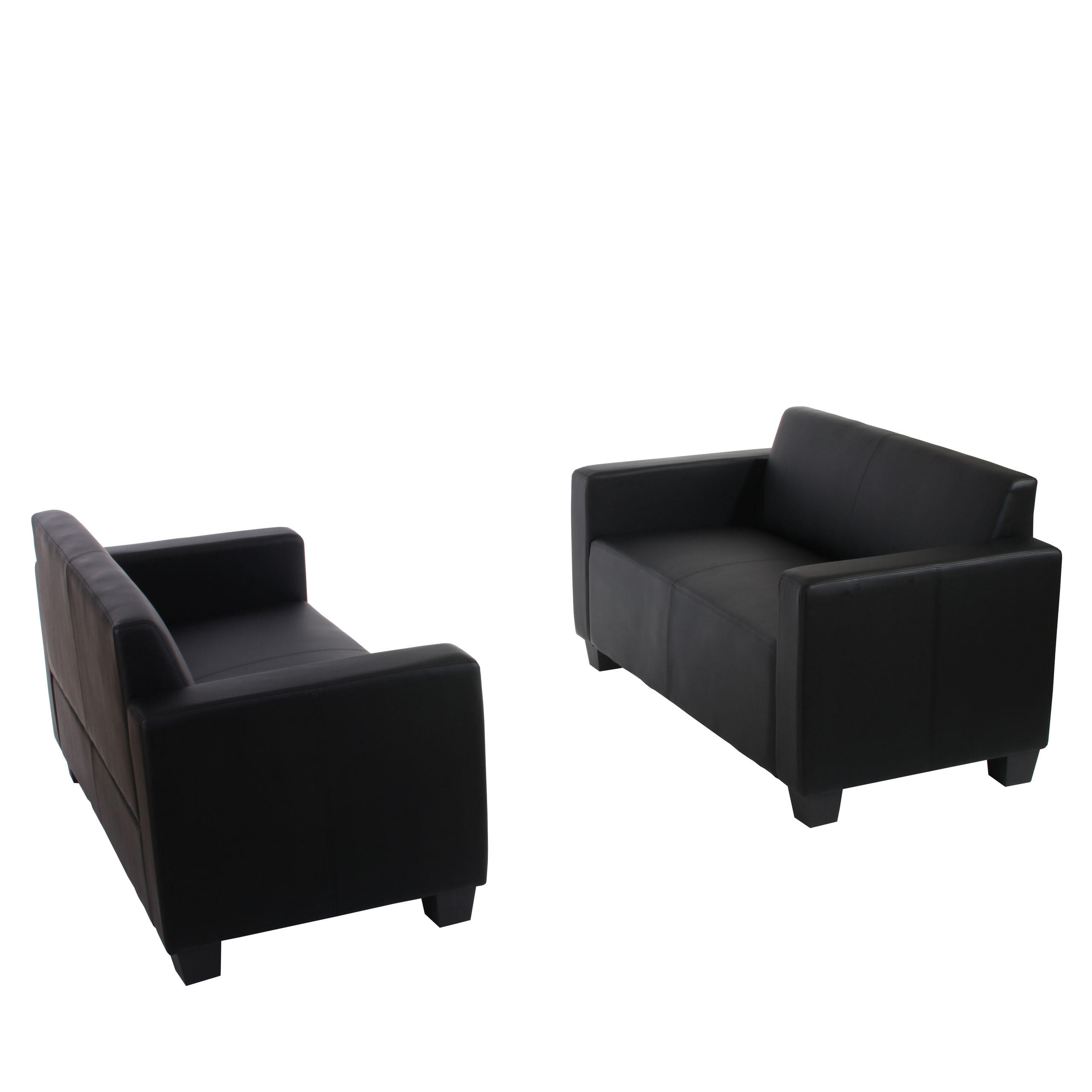 SOFA-GARNITUR Schwarz - Schwarz, Textil (136/76/72cm) - MCW