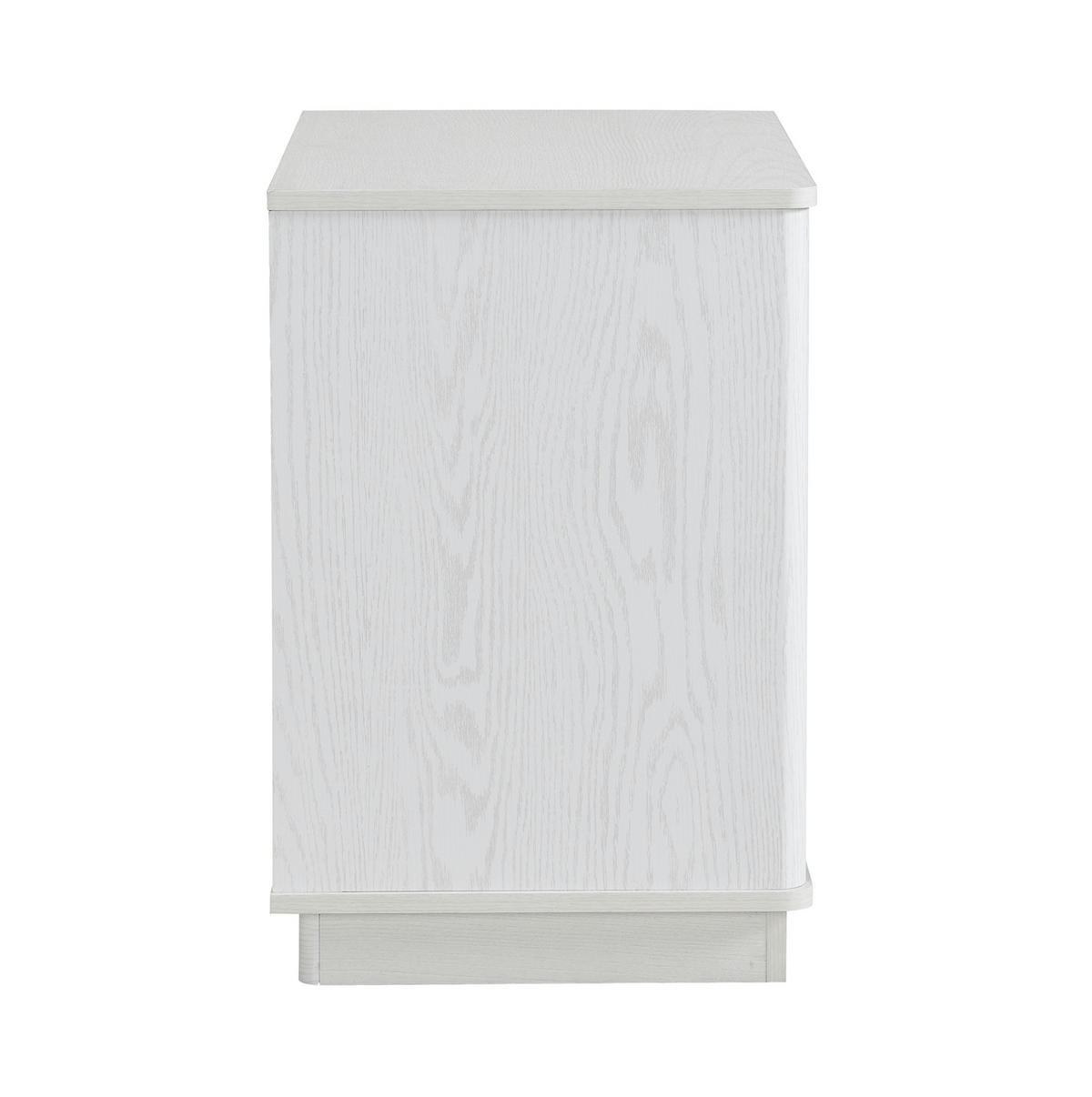 SKRINKA na topánky z MDF, 60/40/61 cm biely v dekore dreva s 2 dverami a otvorenou priehradkou - biela, kompozitné drevo (60/61/40cm) - BEAOK