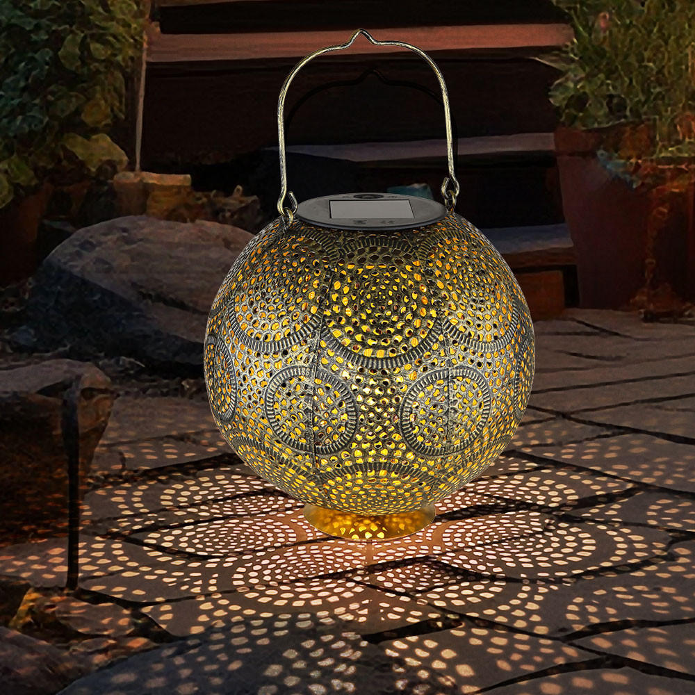 LED AUSSENLEUCHTE Metall Gold - Goldfarben, Metall (18.5/18.5/28cm) - Globo Lighting