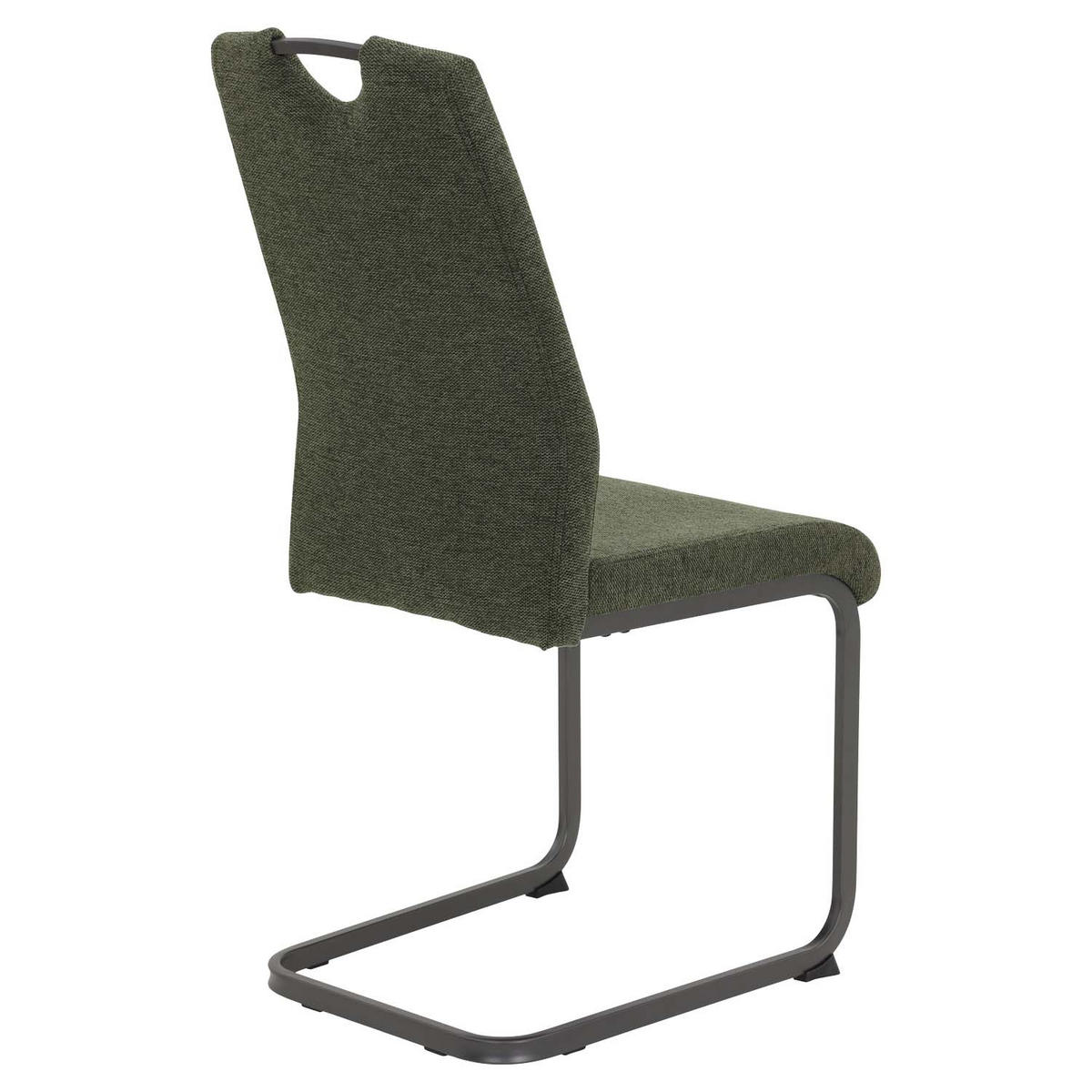 ESSGRUPPE Kamilla, 5 tlg. - Tisch Artisan, 4 Stühle Grün - Eiche Artisan/Grün, Holzwerkstoff/Textil (140/76/90cm) - Möbel Stellbrink