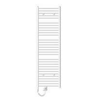 BADHEIZKÖRPER elektrisch Sahara 500x1800 mm Weiß gerade mit Heizstab 900W - Weiß, Metall (3/180/50cm) - LuxeBath