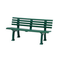GARTENBANK Antigua 3 Sitzer Grün 74 x 150 x 54 cm Witterungskunststoff & UV Beständiger Kunststoff - Grün, Kunststoff (150/74/54cm) - PROREGAL