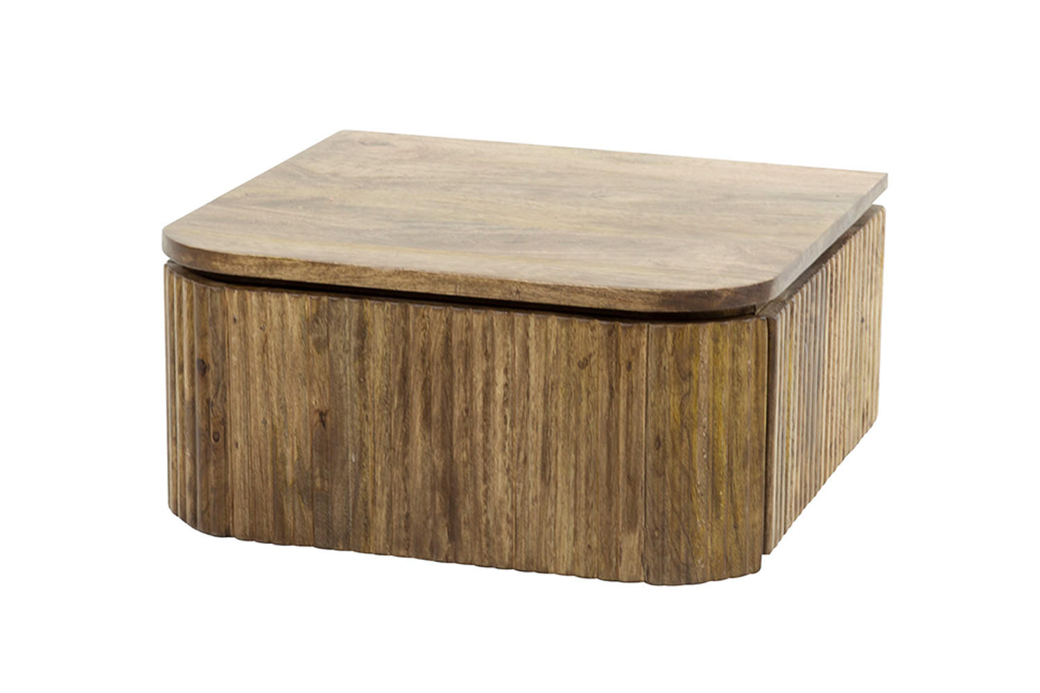 NACHTTISCH HEVE Holz Mango - Braun, Holz (45/21/40cm) - KAWOLA