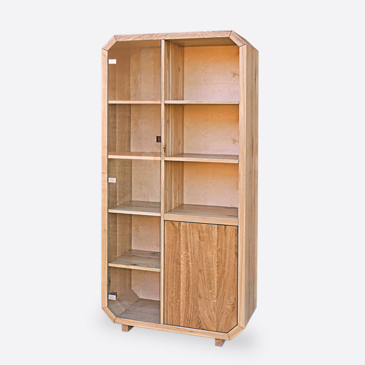 BÜCHERREGALSTÄNDER für das Wohnzimmer OMNIS - Eichefarben, Holz (90/190/40cm) - Rawood Furniture