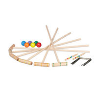 KROCKET-SPIEL - Multicolor, Holz/Textil (23/15cm) - Relaxdays