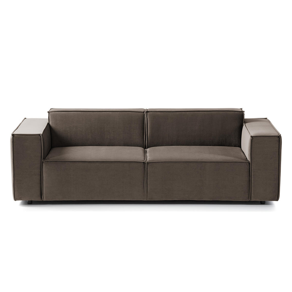 2,5-SITZER SOFA - Taupe, Textil (223/70/96cm) - home24
