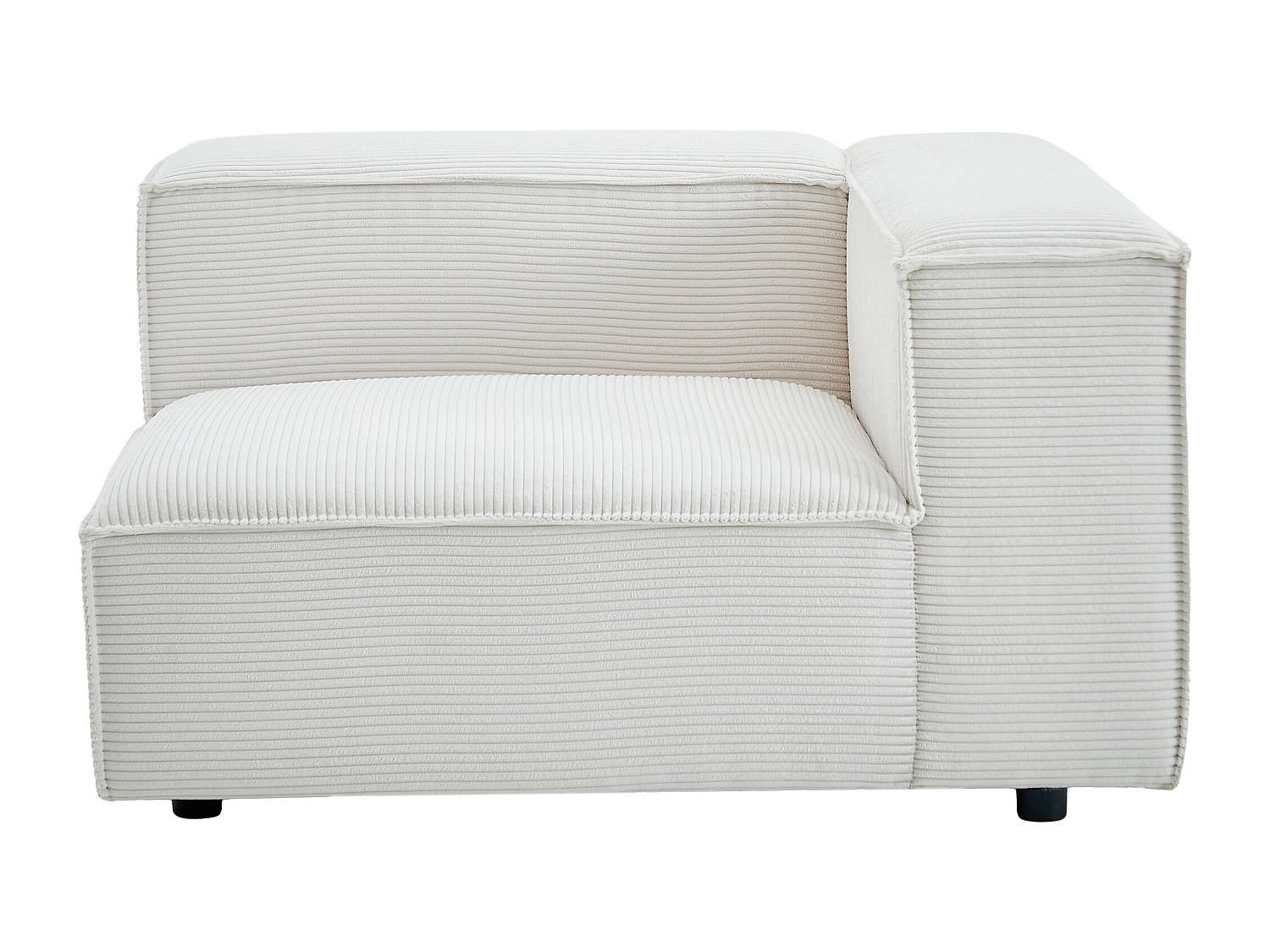 SESSEL mit gerader Rückenlehne - 1 Person - samt - beige Ruzolo - Beige, Holz/Textil (121/67/105cm) - Vente-Unique