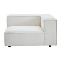 SESSEL mit gerader Rückenlehne - 1 Person - samt - beige Ruzolo - Beige, Holz/Textil (121/67/105cm) - Vente-Unique