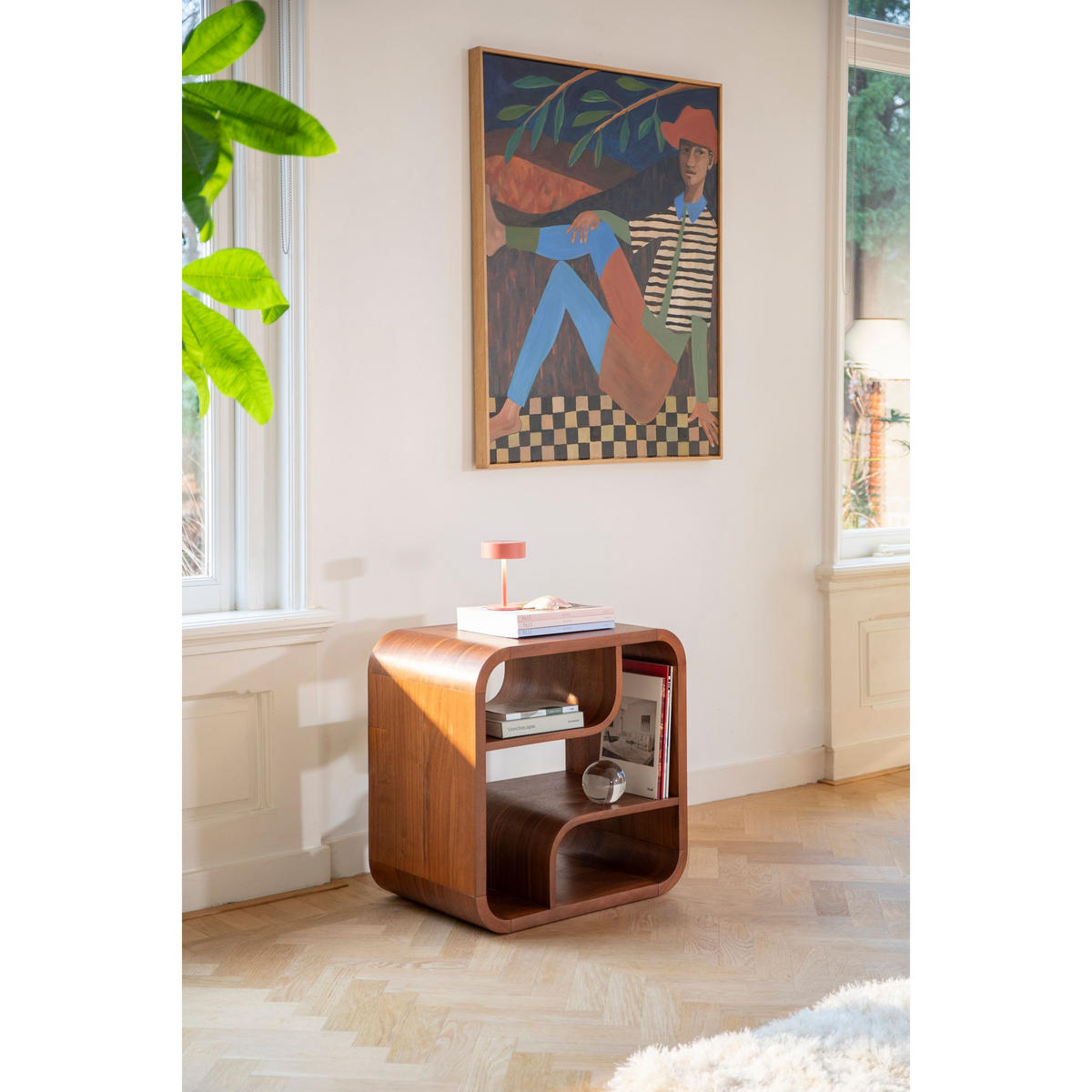 NACHTTISCH Seven Holz Dunkelbraun - Braun, Holzwerkstoff (60/60/40cm) - Zuiver
