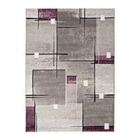 WEBTEPPICH Flieder / Grau Detroit 200/290 cm - Flieder/Grau, Naturmaterialien/Textil (200/290cm) - Atticgo
