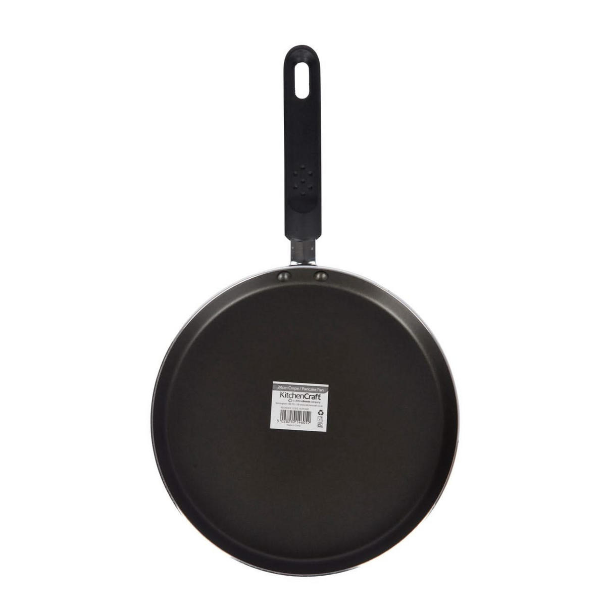 PFANNKUCHENPFANNE ø 24 cm - Standard-Antihaftbeschichtung - Schwarz, Metall (24cm)