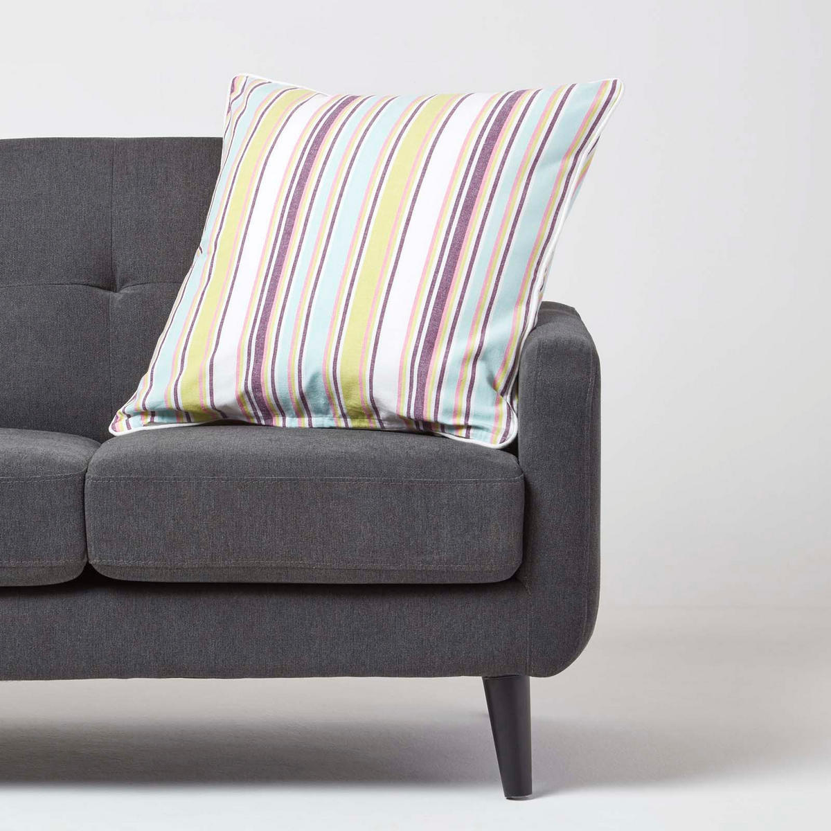 KISSENHÜLLE Osaka 60/60 cm, gestreift - Multicolor, Textil (60/60cm) - Homescapes