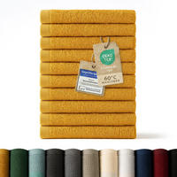 RUČNÍK PRO HOSTY sada 10 ks, 10x ručník pro hosty 30/30 cm, žlutá - žlutá, textil (30/30cm) - Blumtal