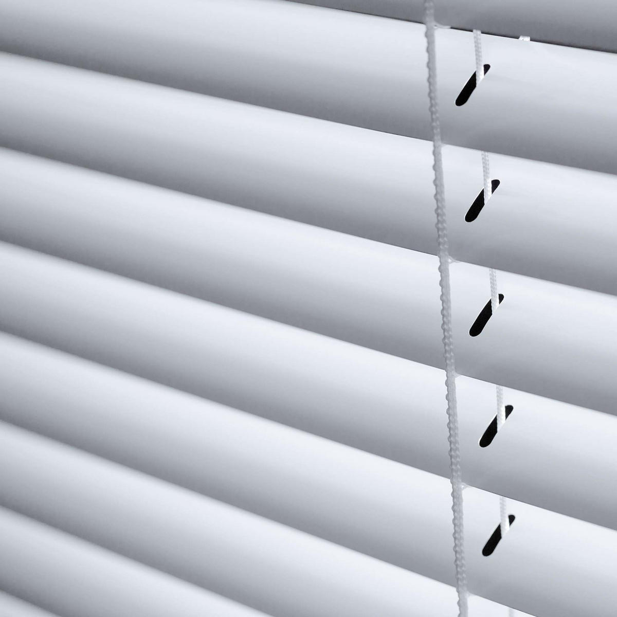JALOUSIEN vinyl venetianische mit weißer Zugschnur 105x250 - Weiß, Kunststoff (105/250cm) - STORESDECO