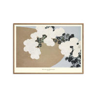 POSTER mit Rahmen A.P. Atelier - Blossom from Momoyogusa - Eichefarben/Naturfarben, Holz/Papier (50/70cm) - Poster&Frame