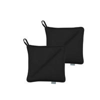TOPFLAPPEN 20x20 Soft 2 Stck. Black - Schwarz, Textil (23/23cm) - Södahl
