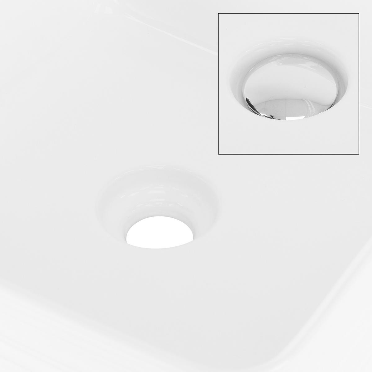 WASCHBECKEN - Weiß, Keramik (39/15/39cm) - LuxeBath
