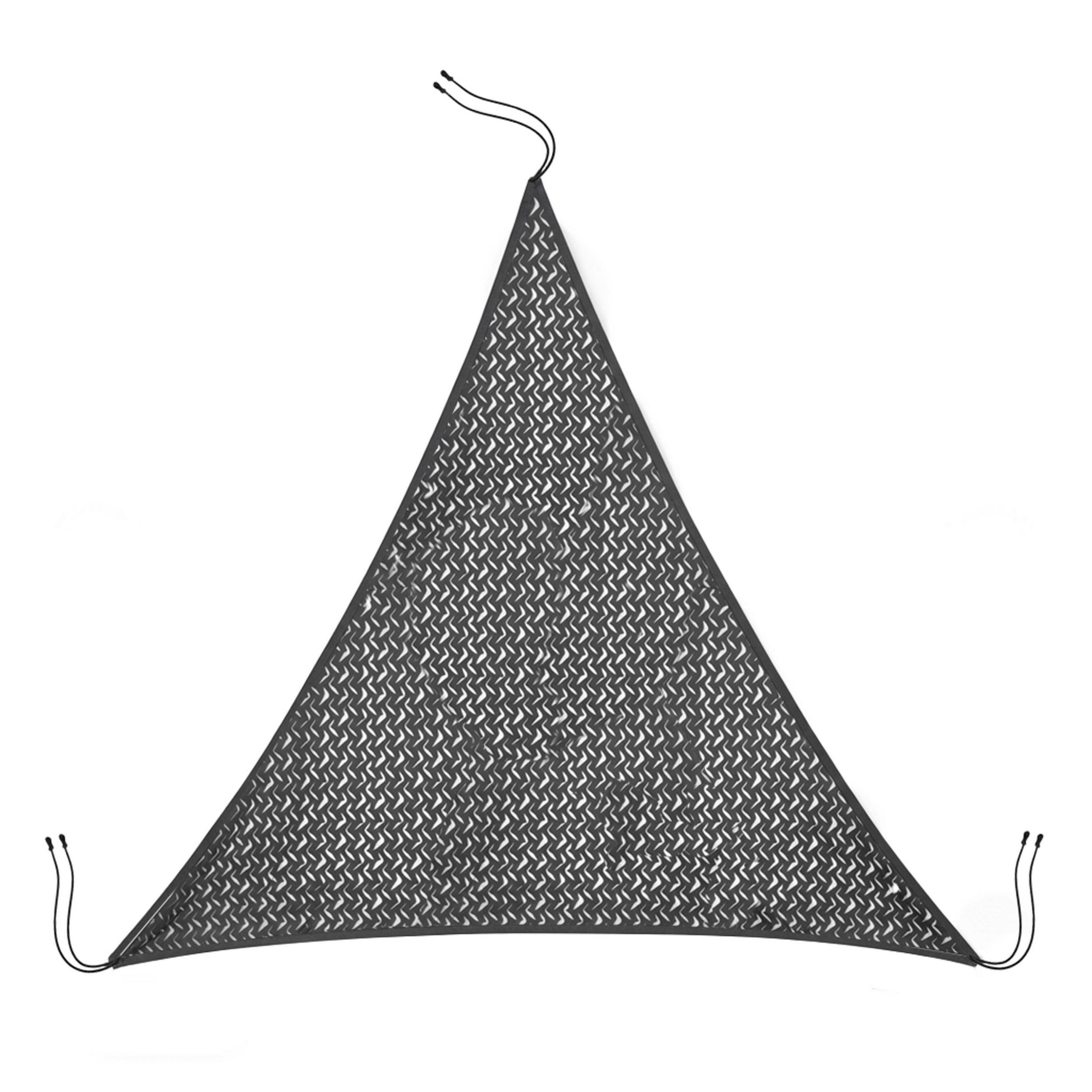 SONNENSEGEL ausziehbar dreieckiges 3,60m, taupe - Taupe, Textil (360/360cm) - Oviala