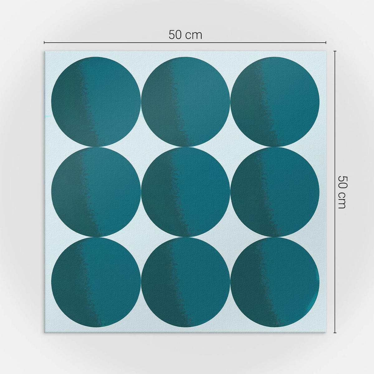 WANDPANEEL 4x 50x50 cm selbstklebend Sferra - Jadegrün, Kunststoff (50/1.6/50cm) - Wallfluent