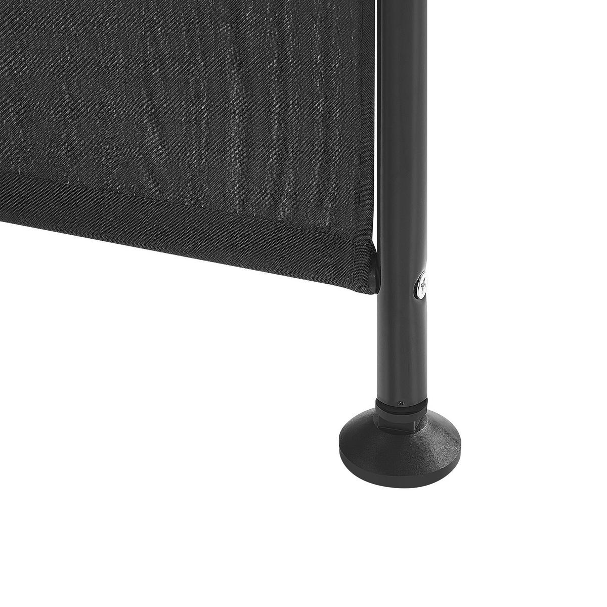 SEPARATOR DE CAMERĂ 5 piese negru 270/170 cm Narni - negru, material textil (267/170/2cm) - Beliani