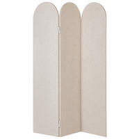 AKUSTIK-RAUMTEILER Beige Slimmy - Beige, Kunststoff (120/160/2cm) - Beliani
