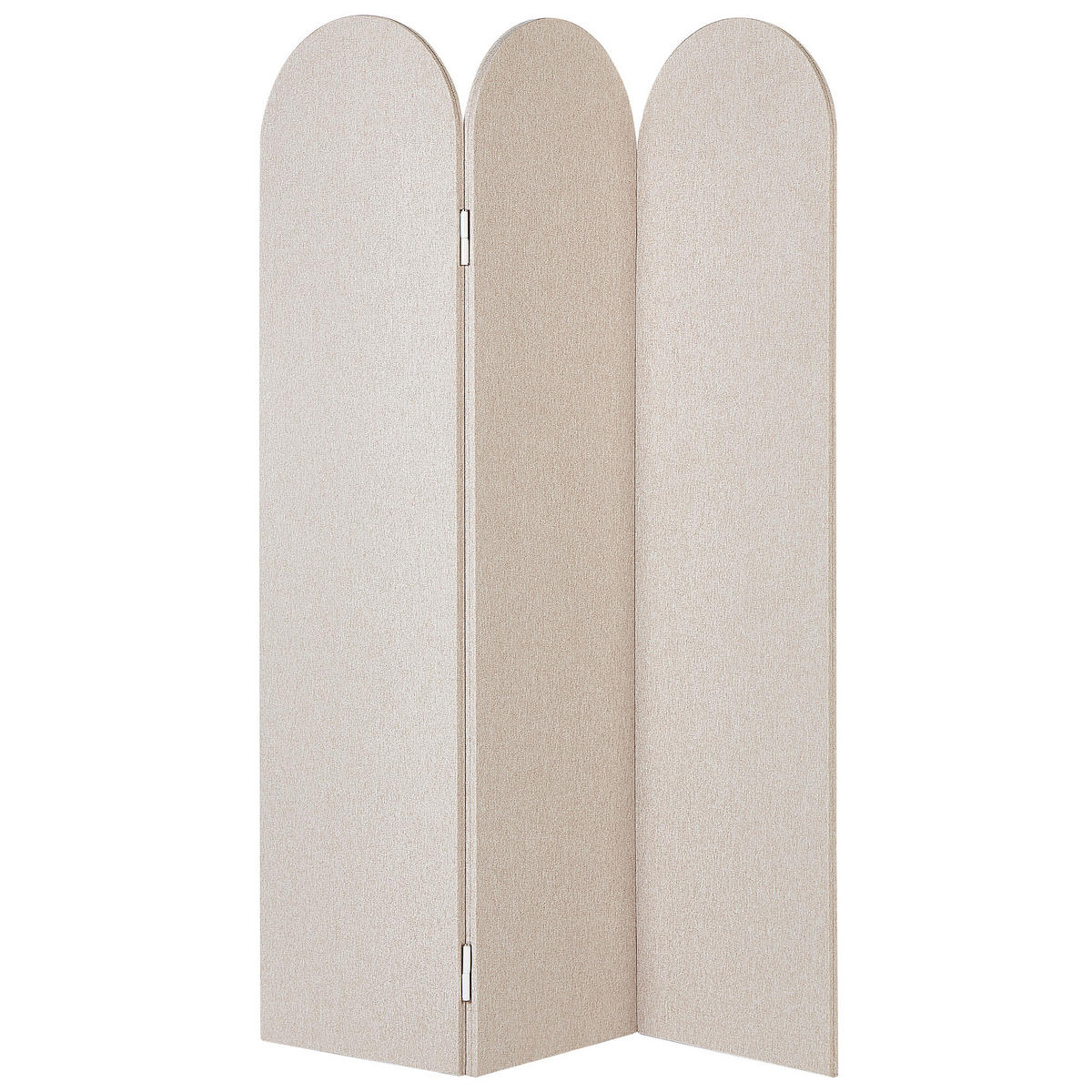 AKUSTIK-RAUMTEILER Beige Slimmy - Beige, Kunststoff (120/160/2cm) - Beliani