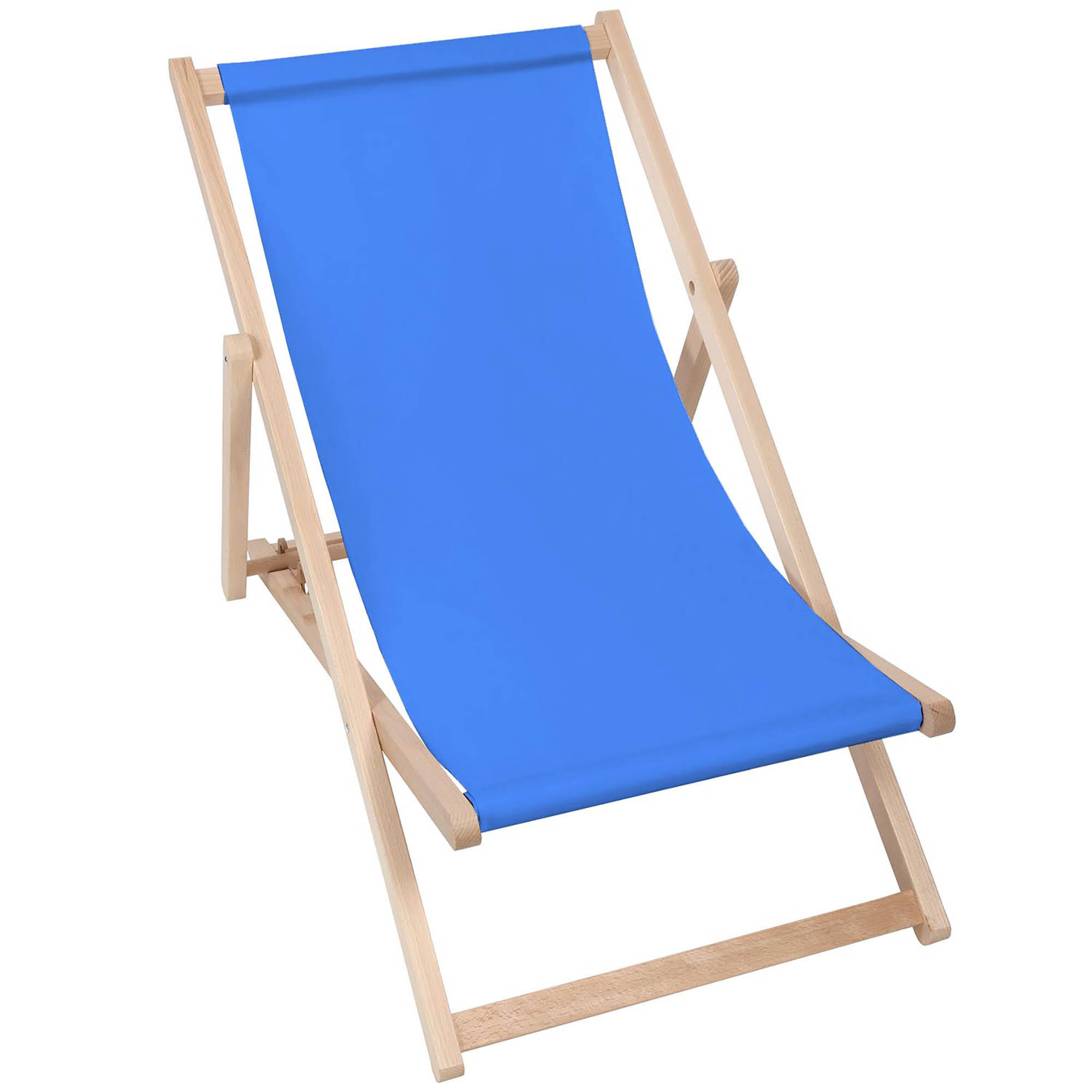 HOLZLIEGESTUHL klappbar Buchenholz Aral M - Blau, Holz (54/85/92cm) - Dreamroots