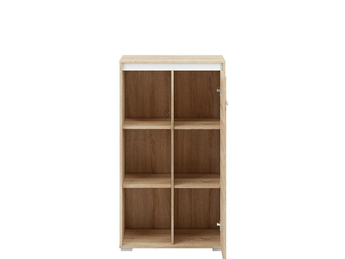 HIGHBOARD Avo Sonoma Eiche, Absetzung austauschbar 69 / 34 / 123cm - Braun/Sonoma Eiche, Holz/Holzwerkstoff (69/123/34cm) - Feldmann-Wohnen