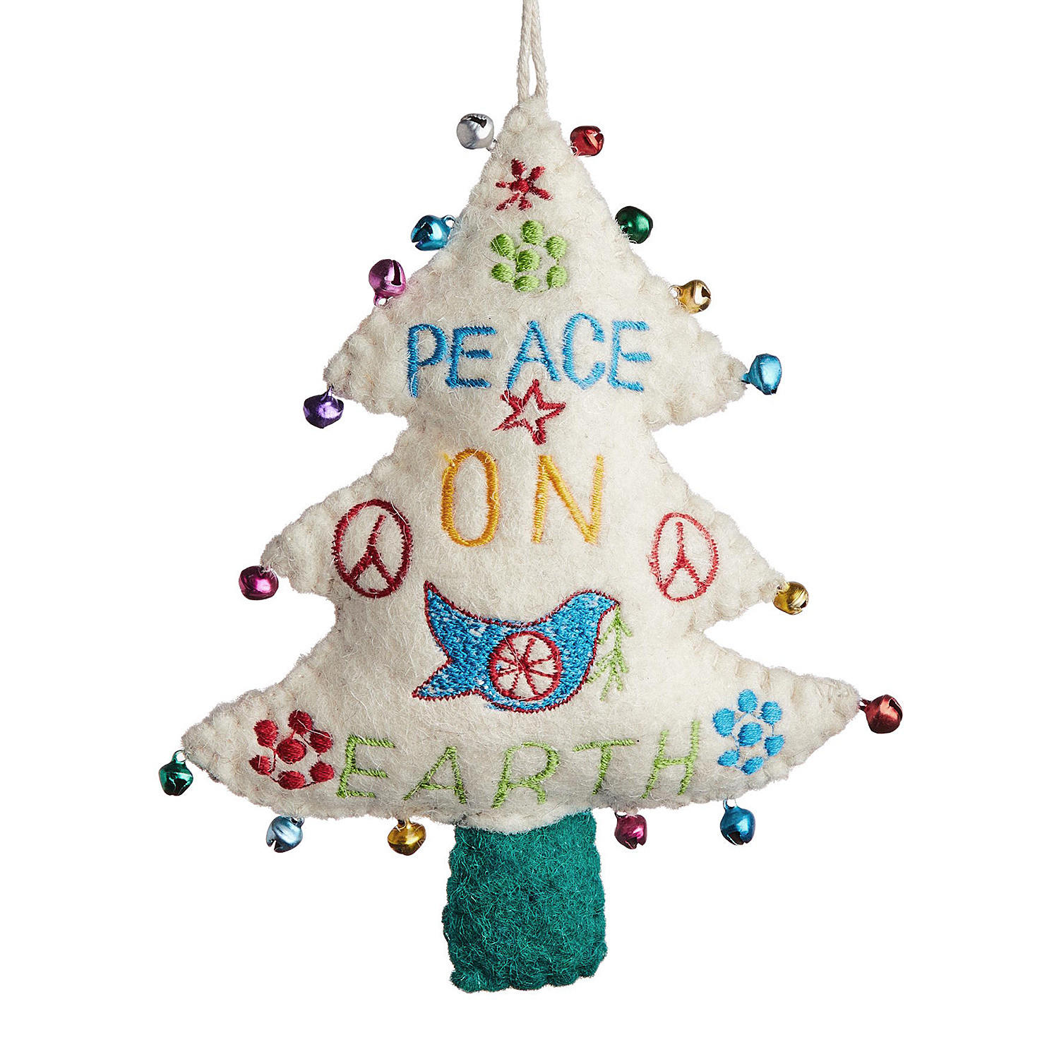 ANHÄNGER Peace On Earth - Beige, Textil (3/18/10cm) - Butlers