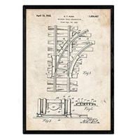 POSTER Eisenbahn Patent A3 Rahmenlos - Klar, Papier (29.7/5/42cm) - Nacnic