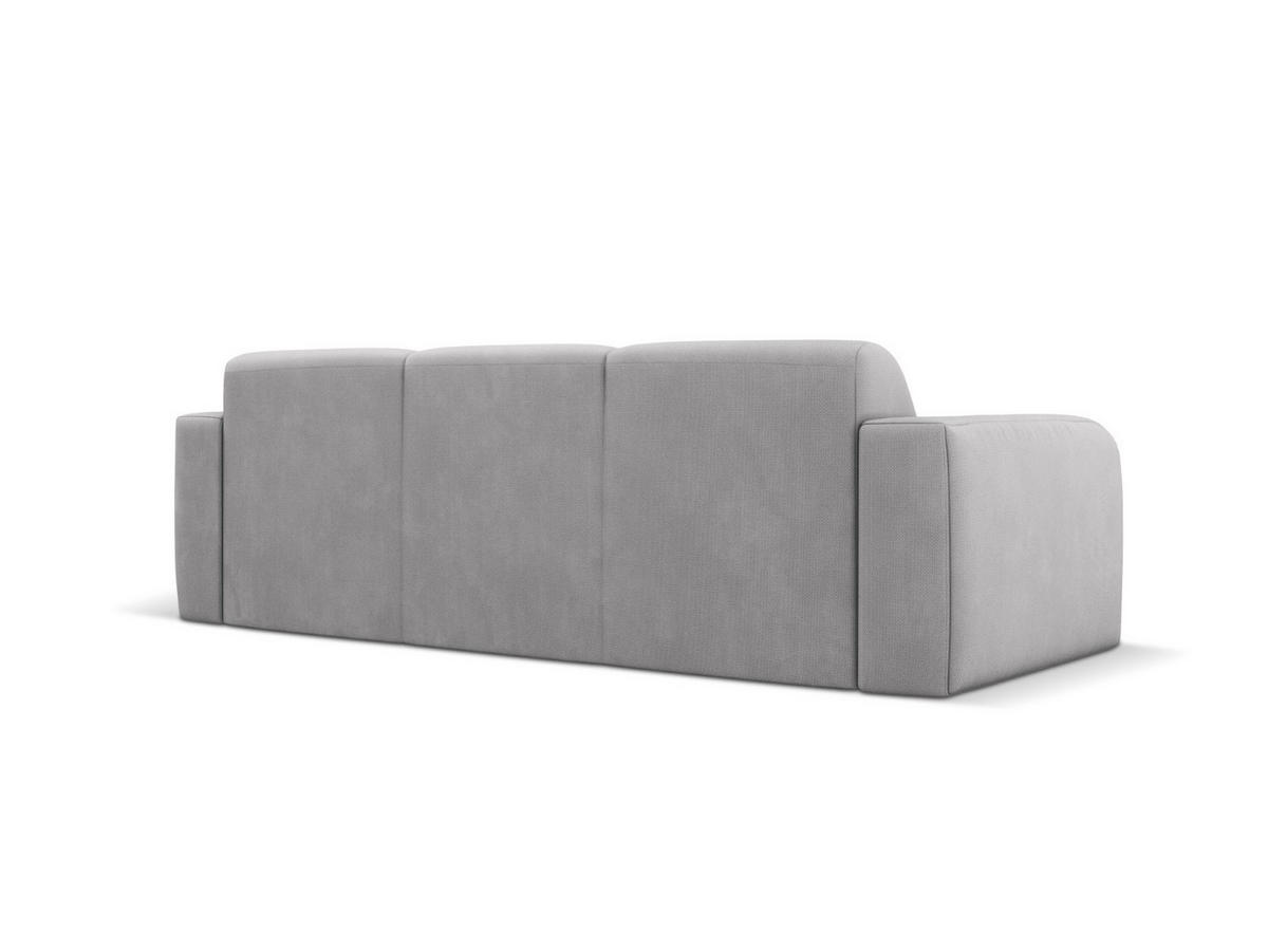 SOFA Molino aus strukturiertem Stoff hellgrau 3 Sitzplätze - Hellgrau, Textil (95/72/235cm) - Micadoni
