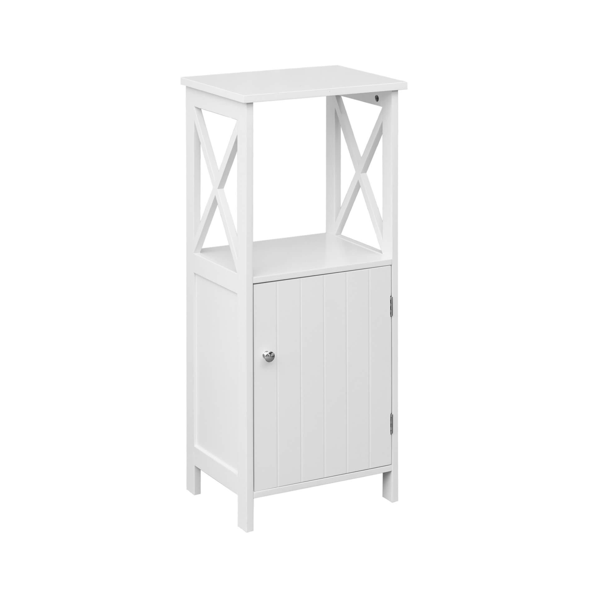 BADEZIMMERSCHRANK Weiß 30/40/92 cm - Weiß, Holzwerkstoff (30/92/40cm) - Mobili Rebecca