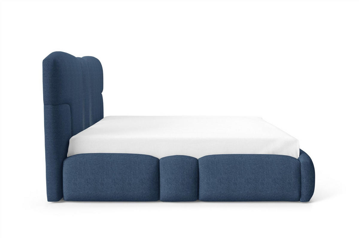 POLSTERBETT Jordan - Blau, Holzwerkstoff/Textil (120/200cm) - Fun Möbel